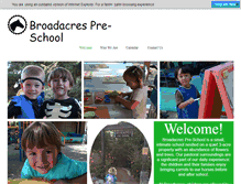 Tablet Screenshot of broadacrespreschool.com